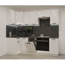 Кухонный гарнитур Белый глянец-21 (1000х2450 мм)