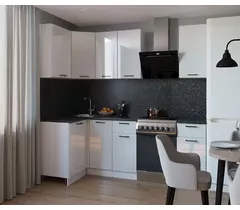 Кухонный гарнитур Белый глянец-15 (1200х1800 мм)