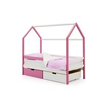 Кровать-домик «Svogen лаванда-белый»